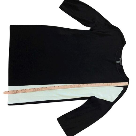 Eileen Fisher Black White Color Block Tunic Mini Dress Shirt Womens S Minimalist - Picture 9 of 9